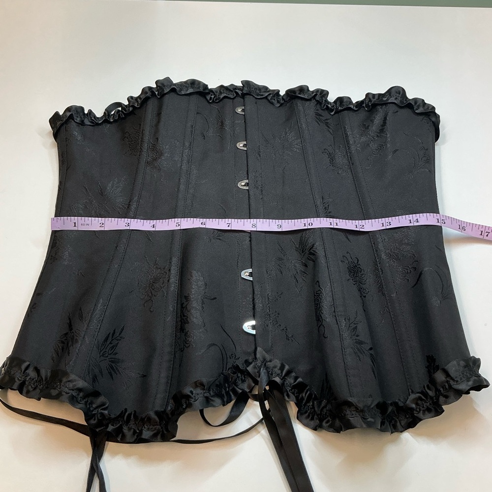 SZIVYSHI Corset Tops for Women, Bustier Shapewear Lingerie, Lace Waist Push Up - Picture 5 of 7